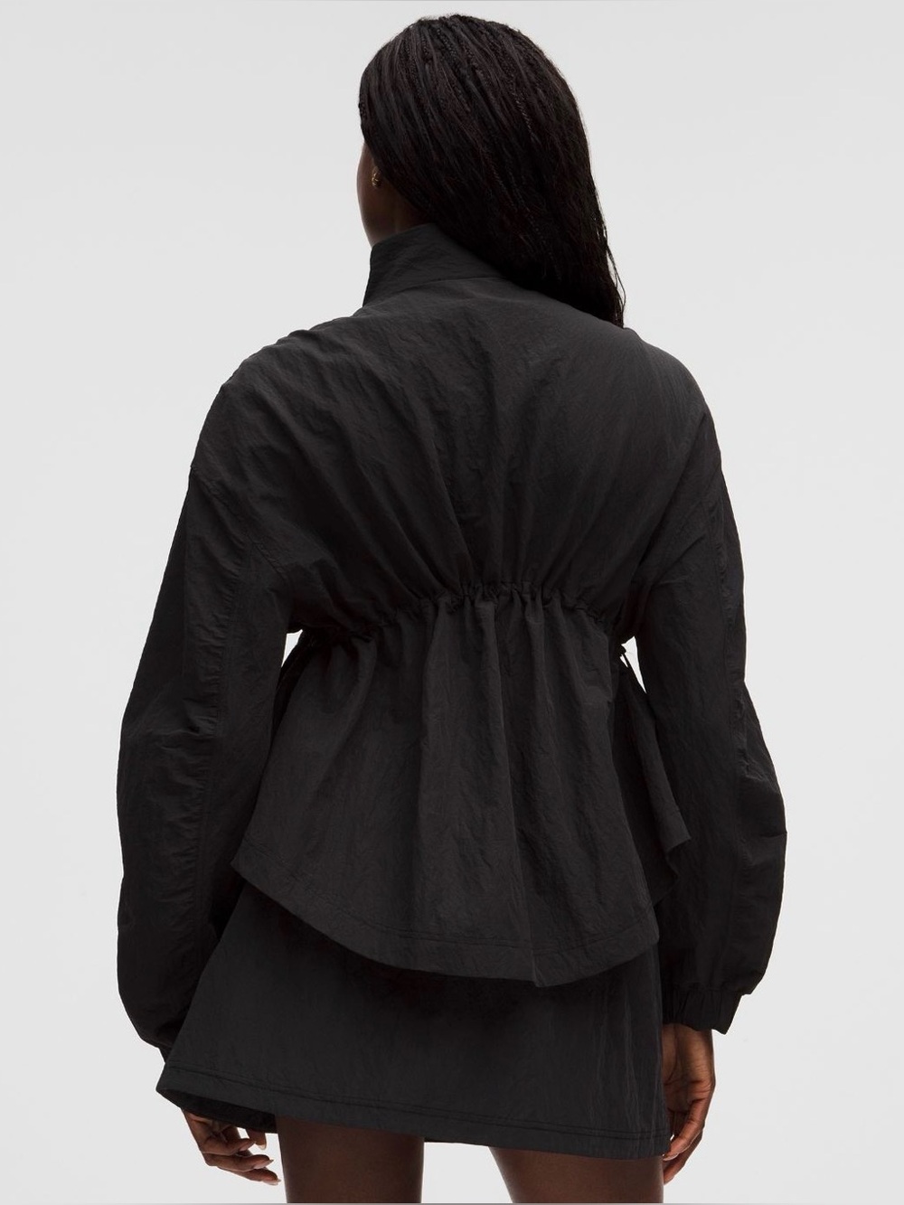 Lululemon Crinkle Nylon Cinchable Jacket Black Size Small NWT - Picture 7 of 8